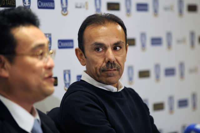 Sheffield Wednesday manager Jos Luhukay and Chairman Dejphon Chansiri....Pic Steve Ellis