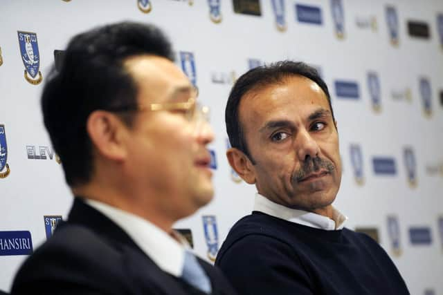 Sheffield Wednesday Mananger Jos Luhukay and Chairman/Owner Dejphon Chansiri....Pic Steve Ellis