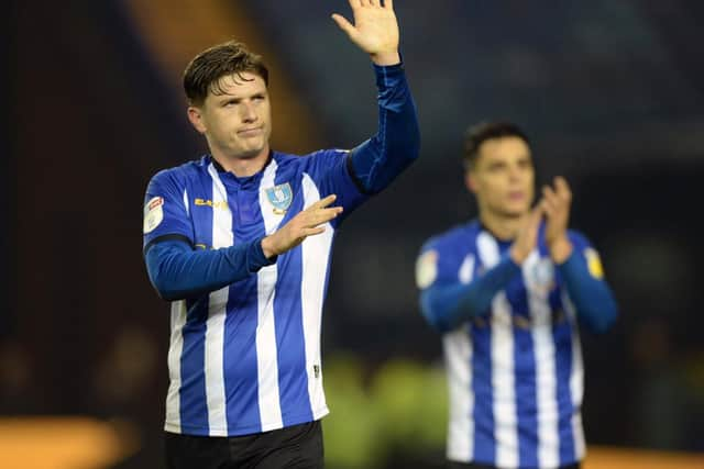 Owls Adam Reach waves at the final whistle.....Pic Steve Ellis