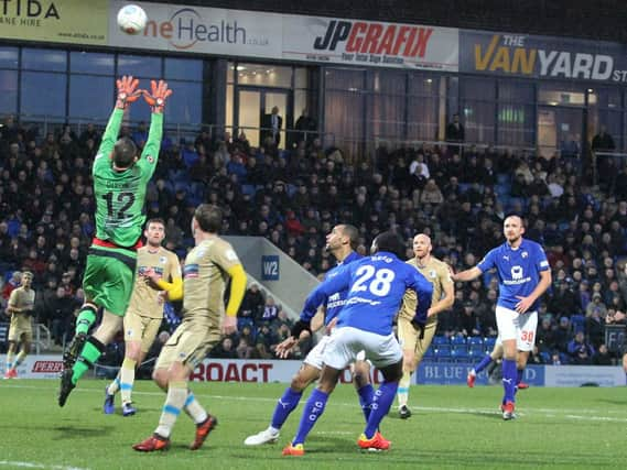 Chesterfield on the attack against Barrow