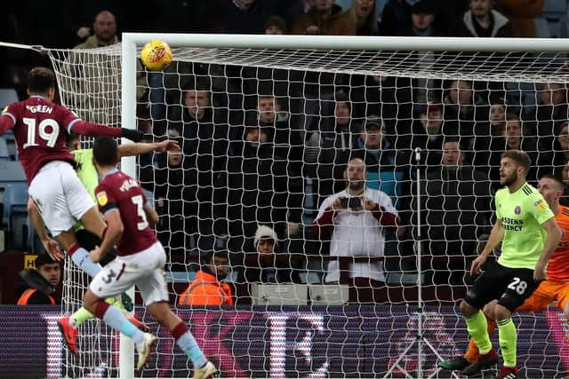 Andre Green devastates the Blades with his injury time header to level the game