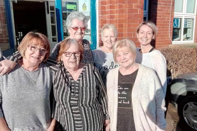 Members of the Edlington Dance On group at the Hill Top Centre. Back - Connie Parkin, Marion Fleming, Charlotte Armitage. Front: Mary York, Carol McEwan, Jackie Hobbs.