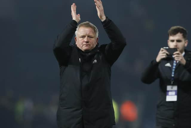 Chris Wilder manager of Sheffield Utd: Simon Bellis/Sportimage