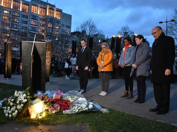 A vigil in New Zealand for the 49 people shot dead during attacks at two mosques in Christchurch (pic: Dominic Lipinski/PA Wire)