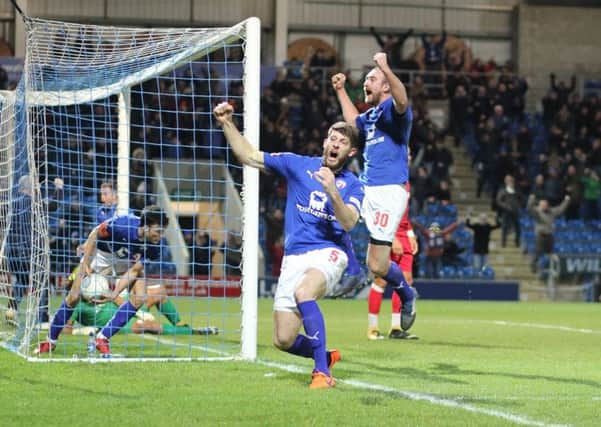 Chesterfield FC v Ebbsfleet Utd, late equaliser