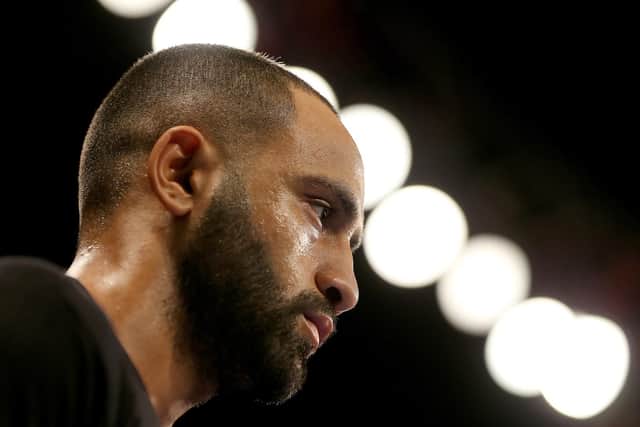 Kid Galahad during the Super-Featherweight fight between Kid Galahad and Bryan Mairena at FlyDSA Arena on December 8, 2018 in Sheffield. (Photo by Nigel Roddis/Getty Images)
