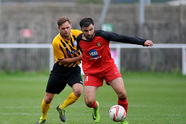 Handsworth Parramore FC in action against Worksop Town.