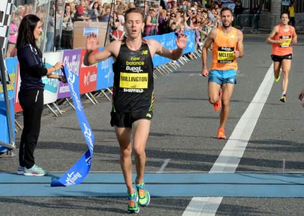 Ross Millington, winner of Sheffield's Bupa Great Yorkshire Run 2014.