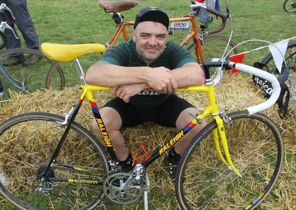 Eroica Britannia, Merv Chapman with a 1980s pro bike originally raced by Milk Race winner Chris Walker