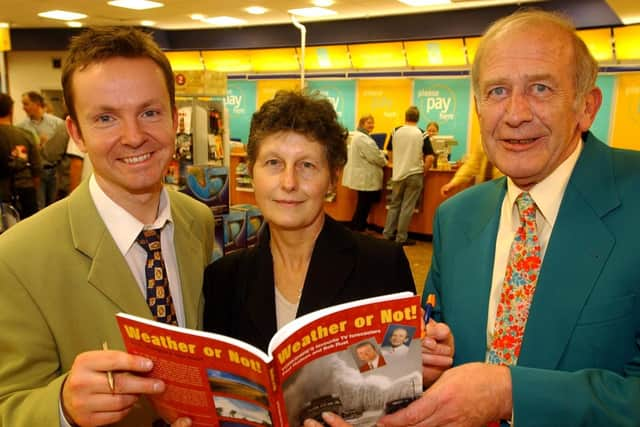 Yorkshire TV weatherman Bob Rust (right) was related to David Bowie.