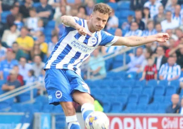 Joe Bennett playing for Brighton last season