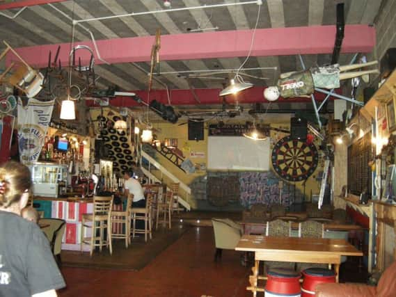 The quirky interior of Cask Corner.