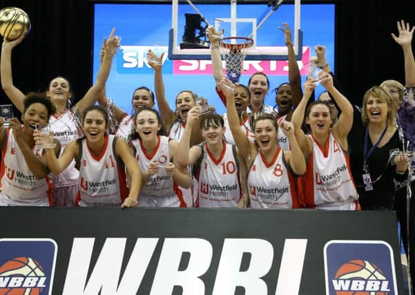 The victorious Westfield Health Sheffield Hatters celebrate