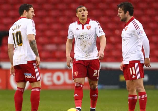 Billy Sharp, Che Adams and Jose Baxter