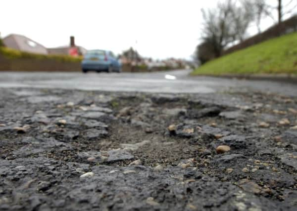 Pot holes and uneven roads