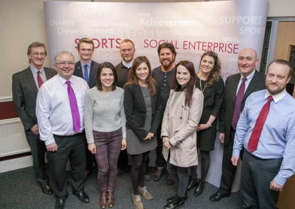 The first cohort of the Wosskow Brown Foundation last year. Far left Jim Lawson, programme director and far right Ian Brown, managing partner at Wosskow Brown Solicitors.