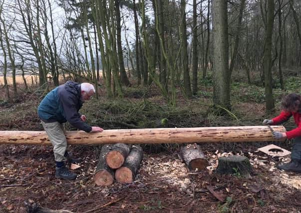 The replacement Stanage Pole