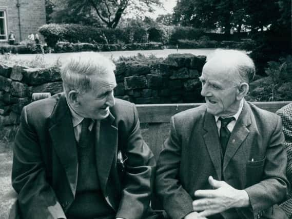 Still from a film Power In Our Hands, showing residents at a West Yorkshire care home for deaf people in the 1950s