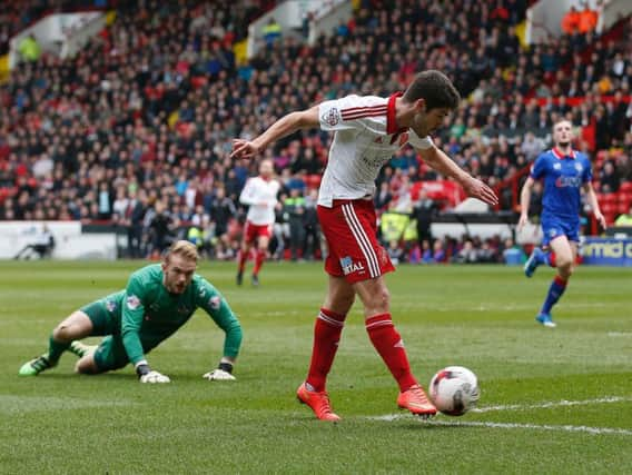 Ryan Flynn scores United's second