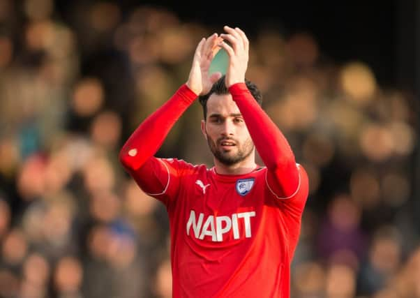 Southend United vs Chesterfield - Sam Hird at full time - Pic By James Williamson