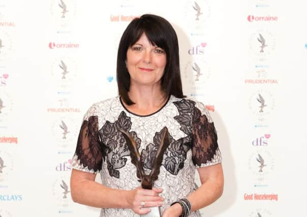 Good Housekeeping, Women of the Year Award winner_Jayne Senior with award. Pic: Megan Taylor