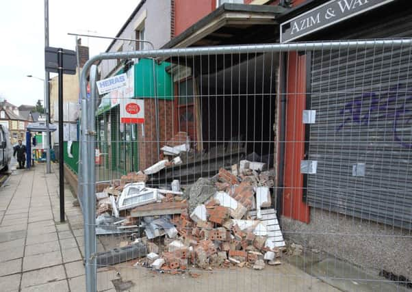 A car hit a house between Marden Road and Sheldon Road, Sheffield.