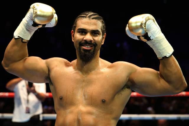 David Haye - doesn't see Joshua as in his league.