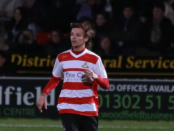 Louis Tomlinson at the Keepmoat Stadium.