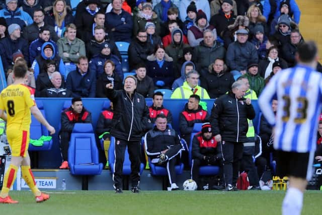 Neil Warnock on the touchline at Hillsborough