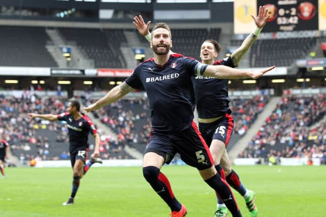 The sight Millers fans have been waiting for! Kirk Broadfoot scores