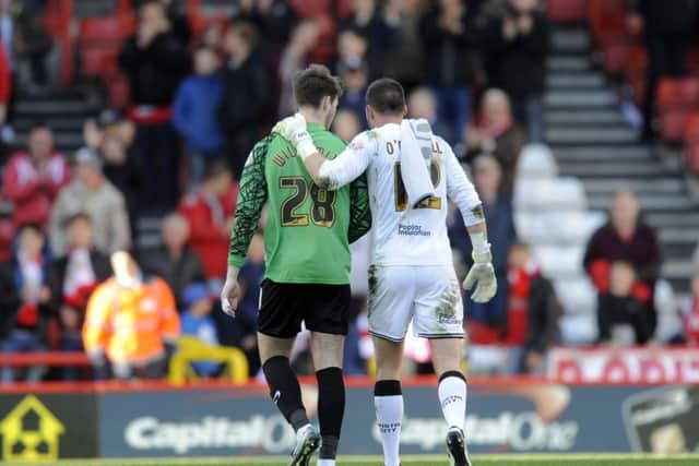 Richard O'Donnell consoles Joe Wildsmith