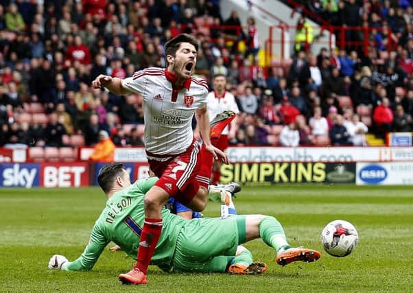 No penalty for Ryan Flynn. Pictures: Sport Image