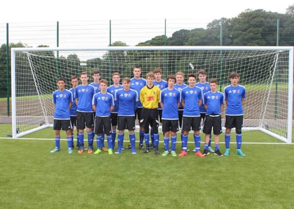 Dinington football academy students