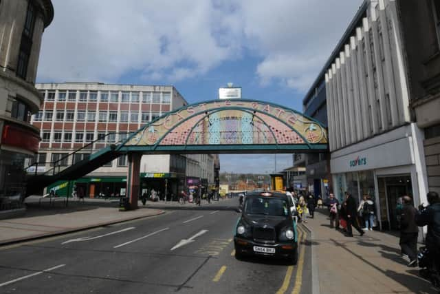 Sheffield city centre. Castlegate.