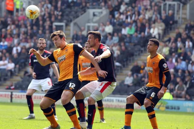 Action from the final game at Hull