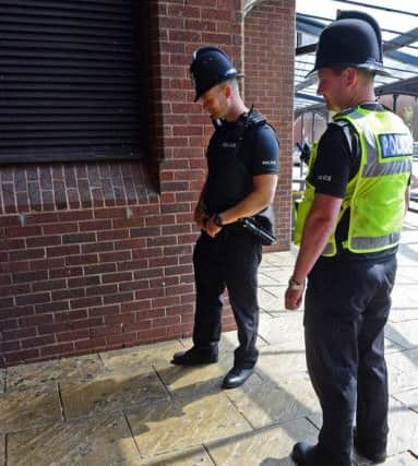 Sergeant Dave Nicholls and PC Stephen OCallaghan on patrol in New Beetwell Street. Picture by Brian Eyre.