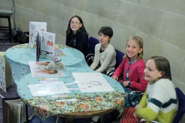 Children from Hallam Primary and Totley Primary joined forces to create books using email and skype. Photo by Dan Dwight.