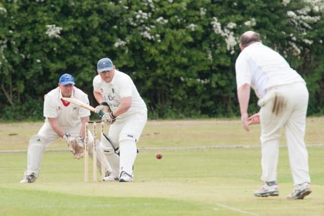 Nick Bisby in action at the crease