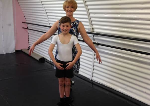 Cameron Cinnamond -Bland with dance teacher Karen Reynolds