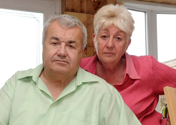 Ian Jones was the victim of a carjacking, and sustained injuries from the event. Ian is pictured with his wife Kath. Picture: Andrew Roe