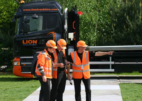 Lion Trackhire crew at Wimbledon