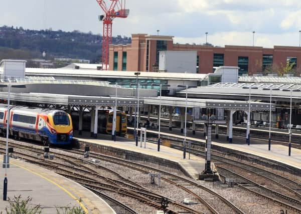 Sheffield train station.