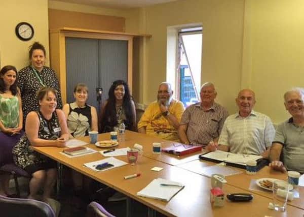 Members of the newly-formed Shiregreen Community Committee at their first meeting.
