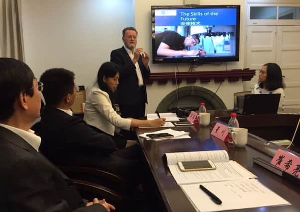 University of Sheffield vice-chancellor Sir Keith Burnett in Nanjing, China