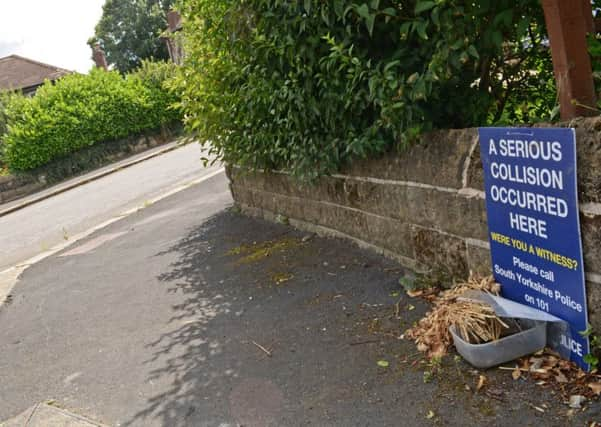 The spot where brothers Raymond and Arthur Sharkey were struck by the car on Glenorchy Road