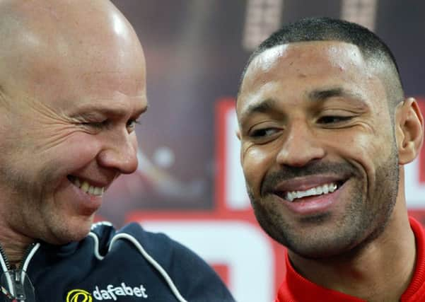 Dom Ingle and Kell Brook. Photo: Chris Etchells