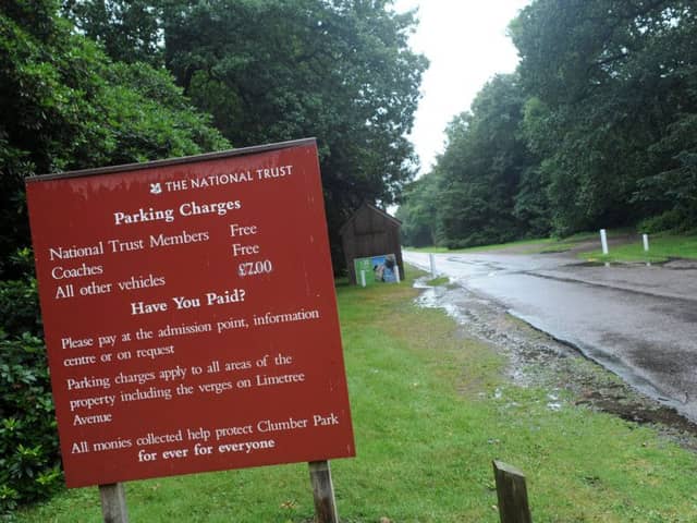 Entrance to Clumber Park at Truman's Lodge.