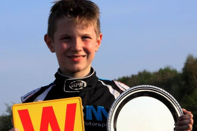 MBMs Honda Cadet racer Archie Carter qualified on pole, holding the lead for all but   two laps mid-race, he managed to regain the lead by the flag to earn his W-plate number plate.