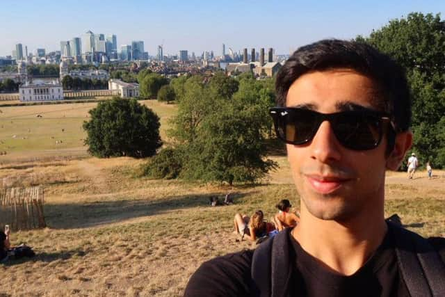 Vikram plays Pokemon Go in Greenwich Park, London