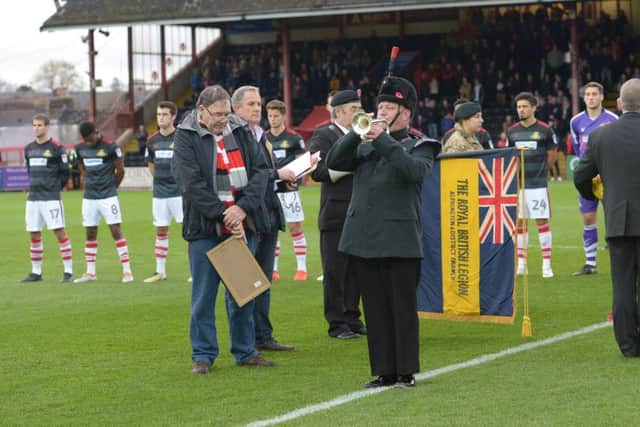 The Last Post is played ahead of the minute's silence